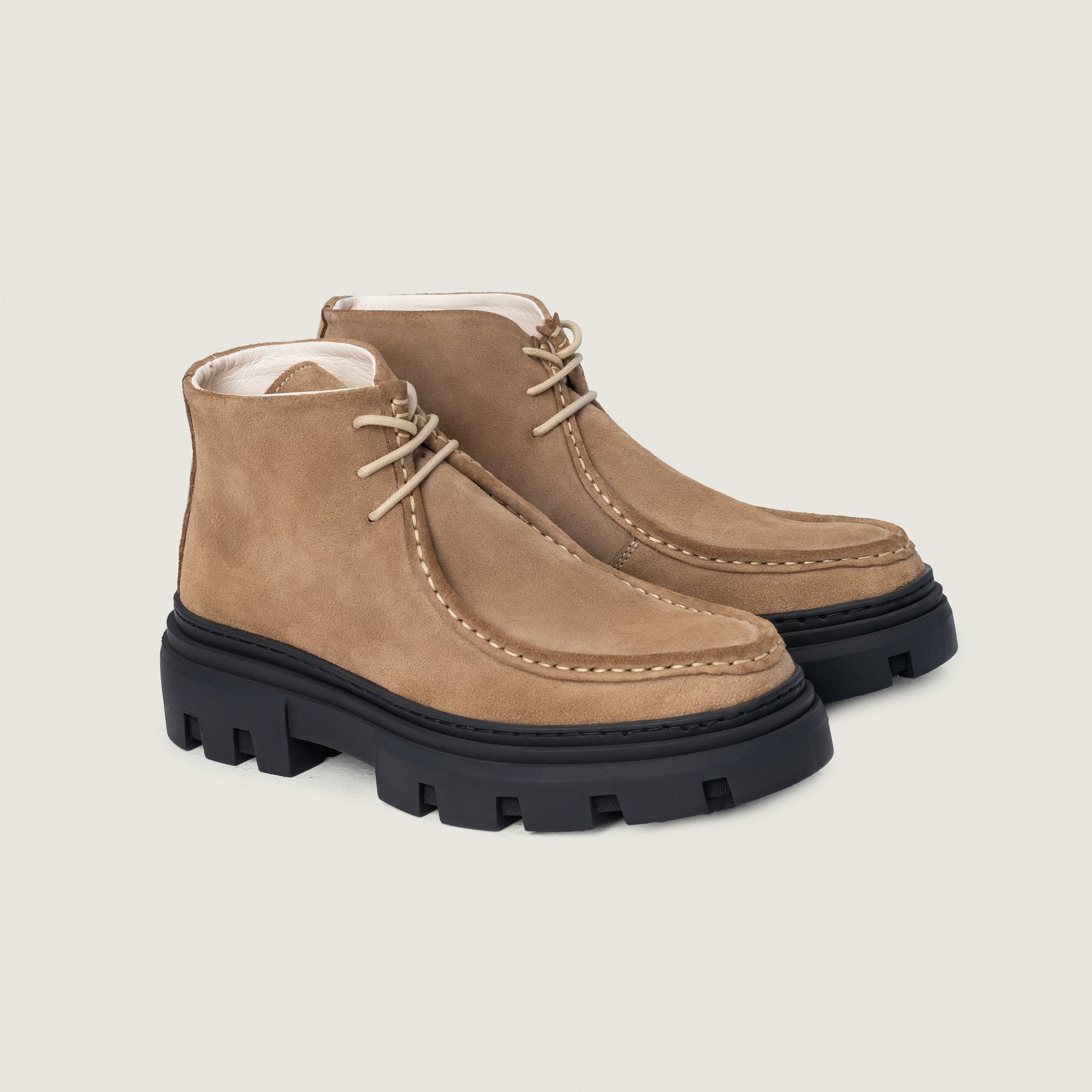 Chakka round suede beige