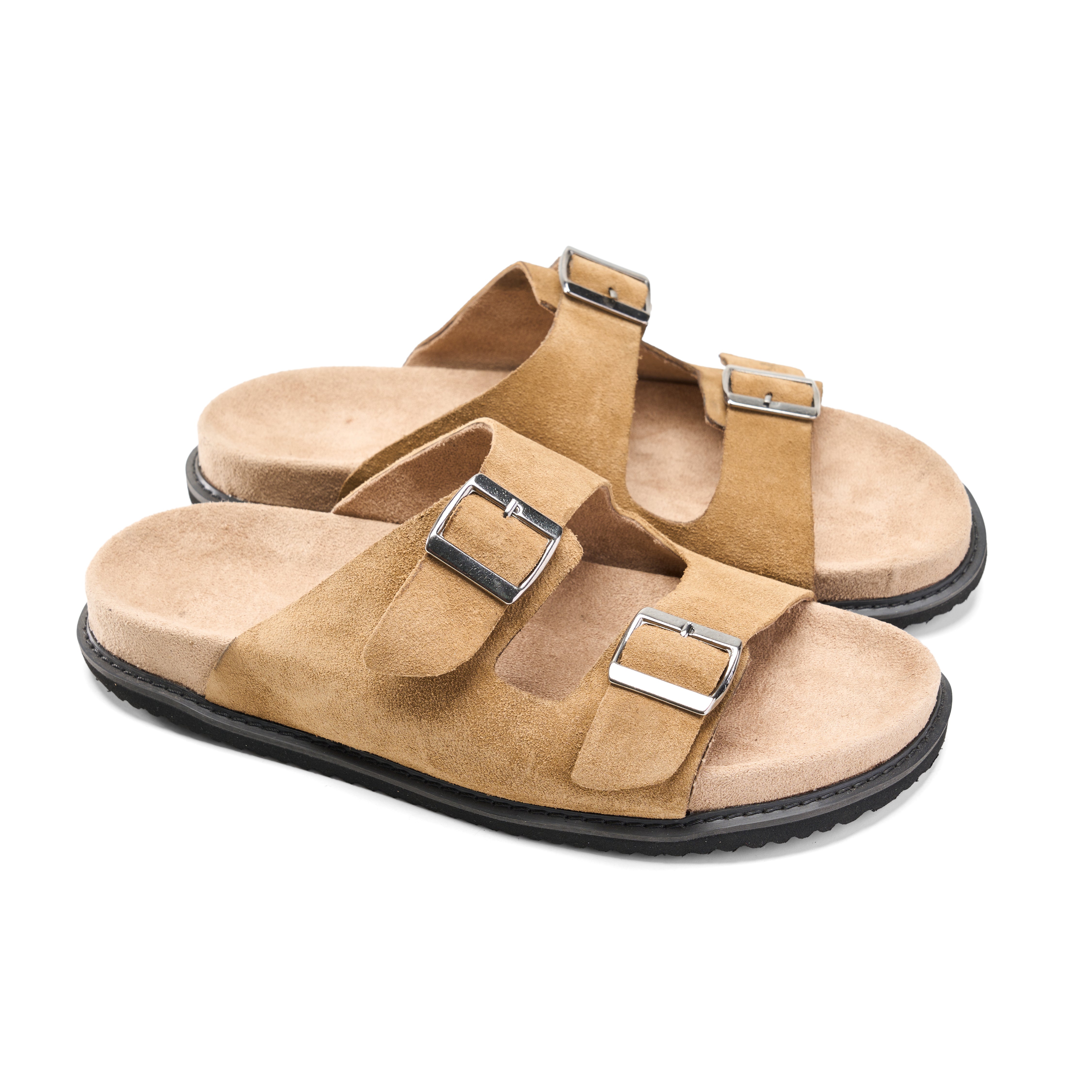 Eternal Greek Slides in beige