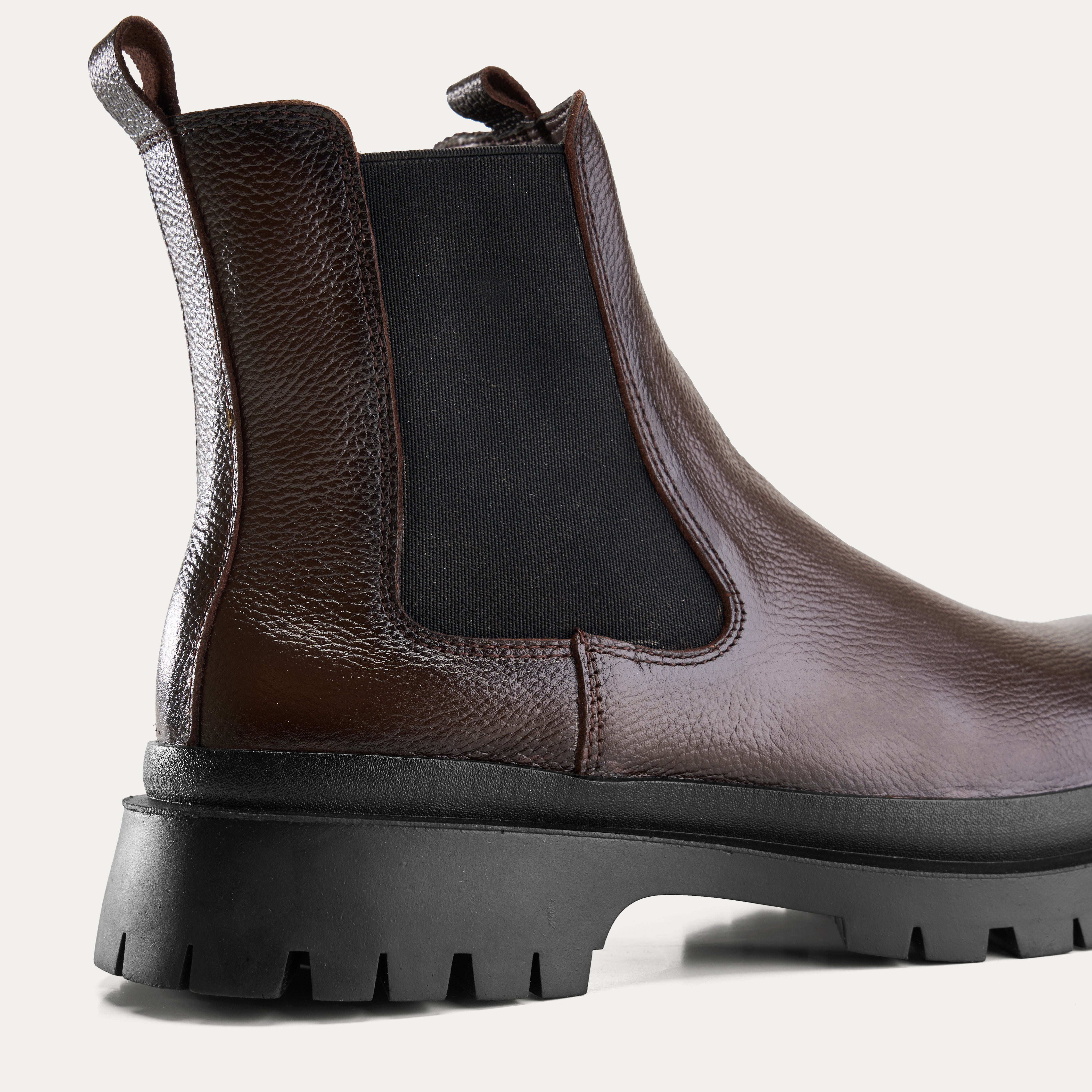 City Leather Boots in Brown