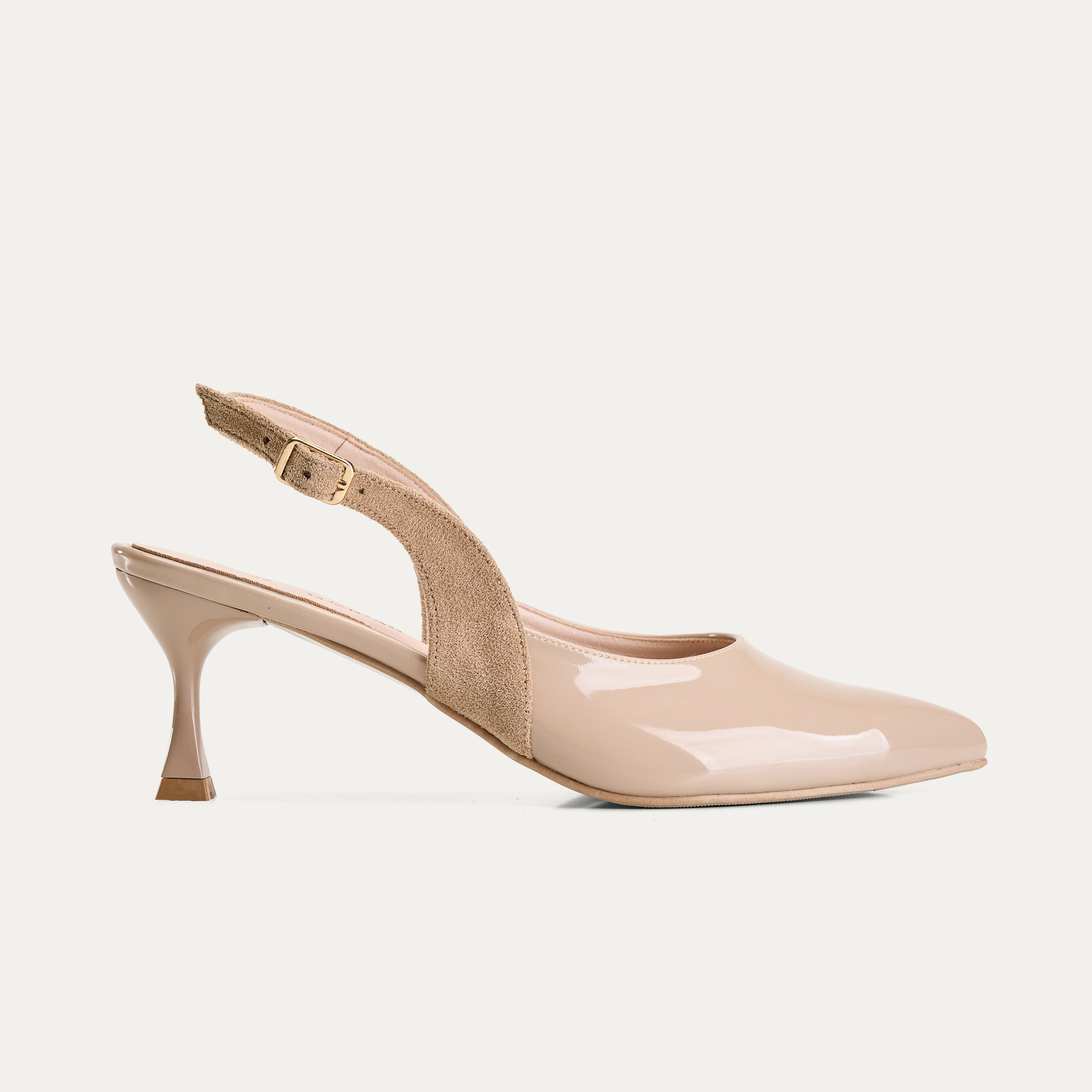 Veloura Heels in Beige
