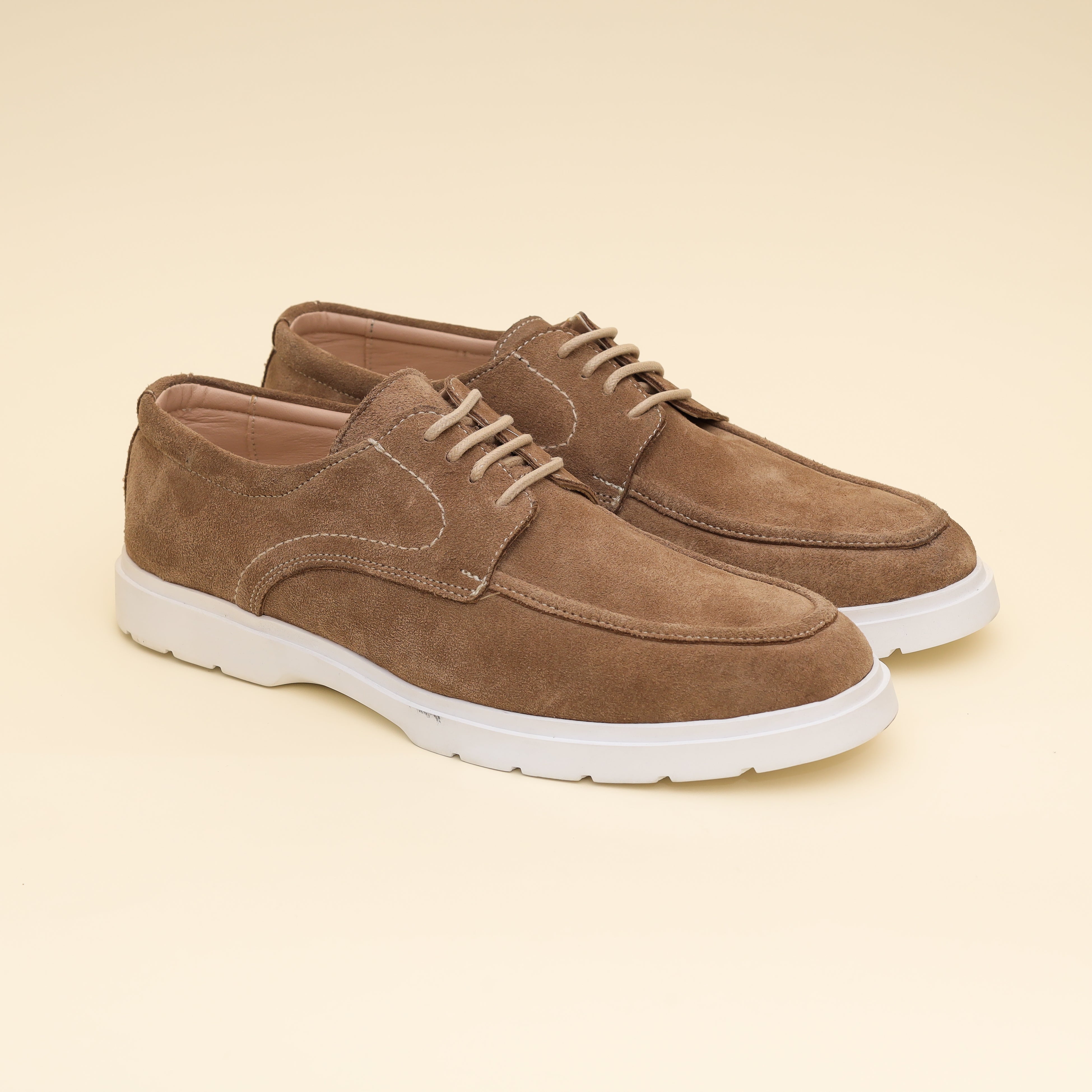 Lace-up Derby Beige