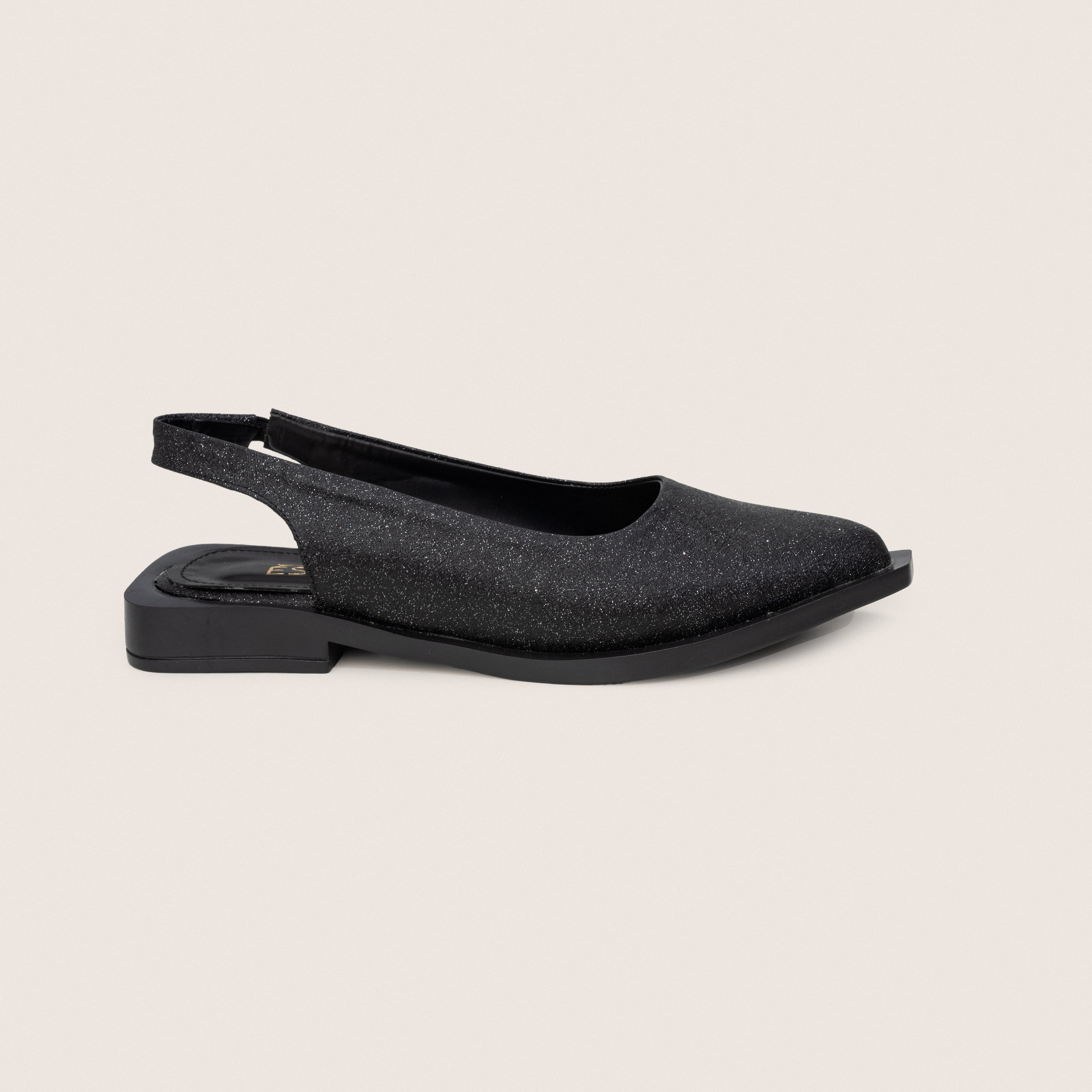 Nora Slip in Black Shine