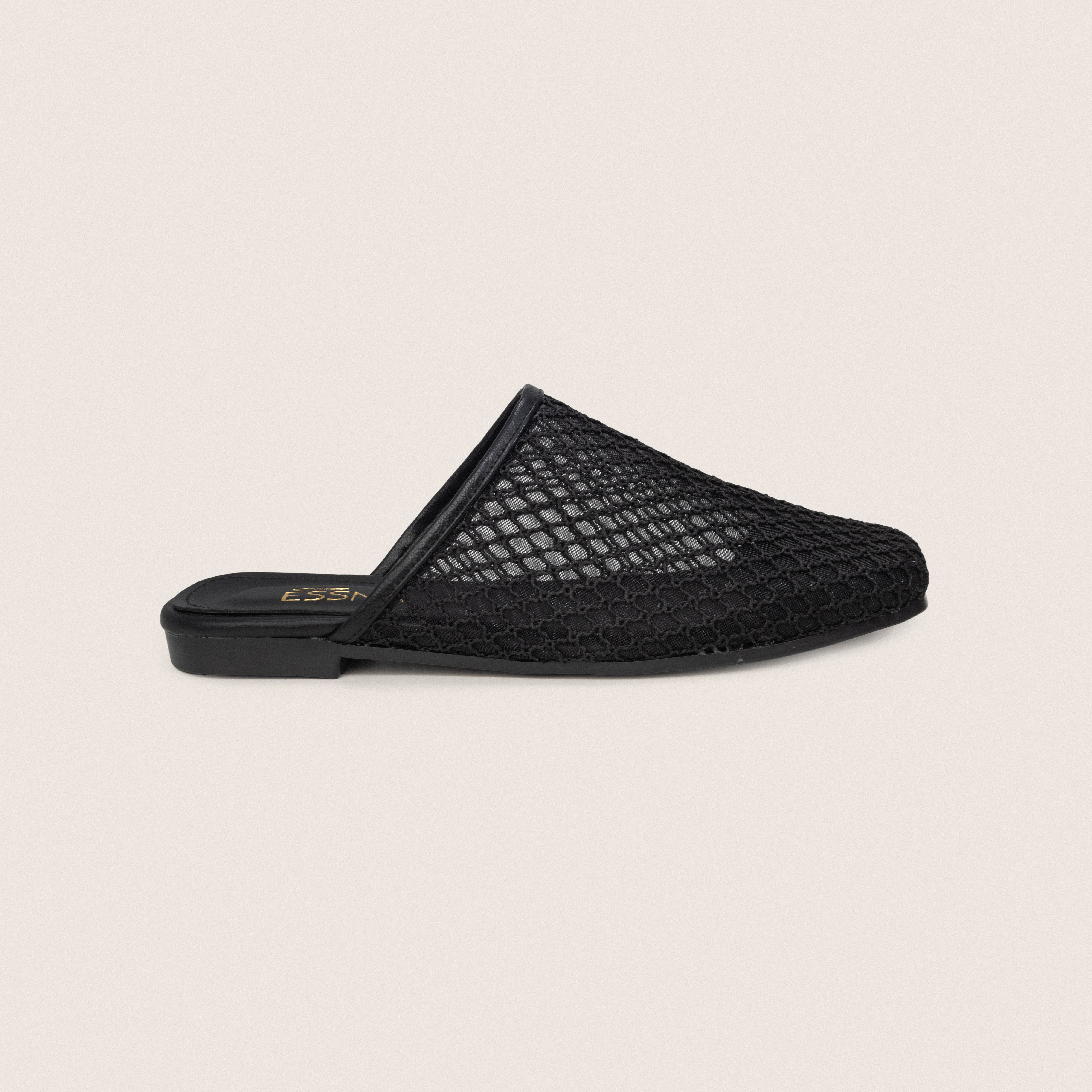 Mesh Mules in Black
