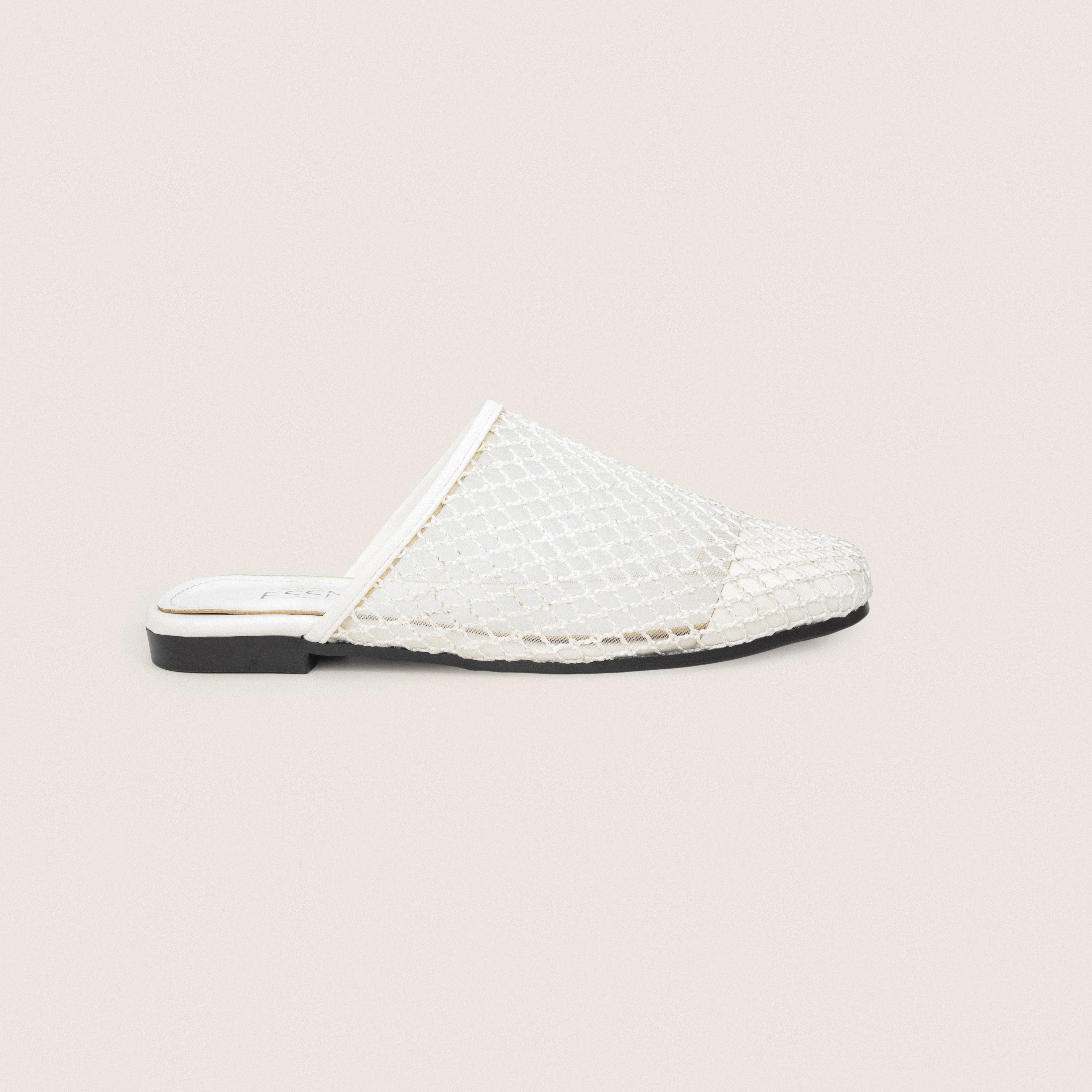 Mesh Mules in White