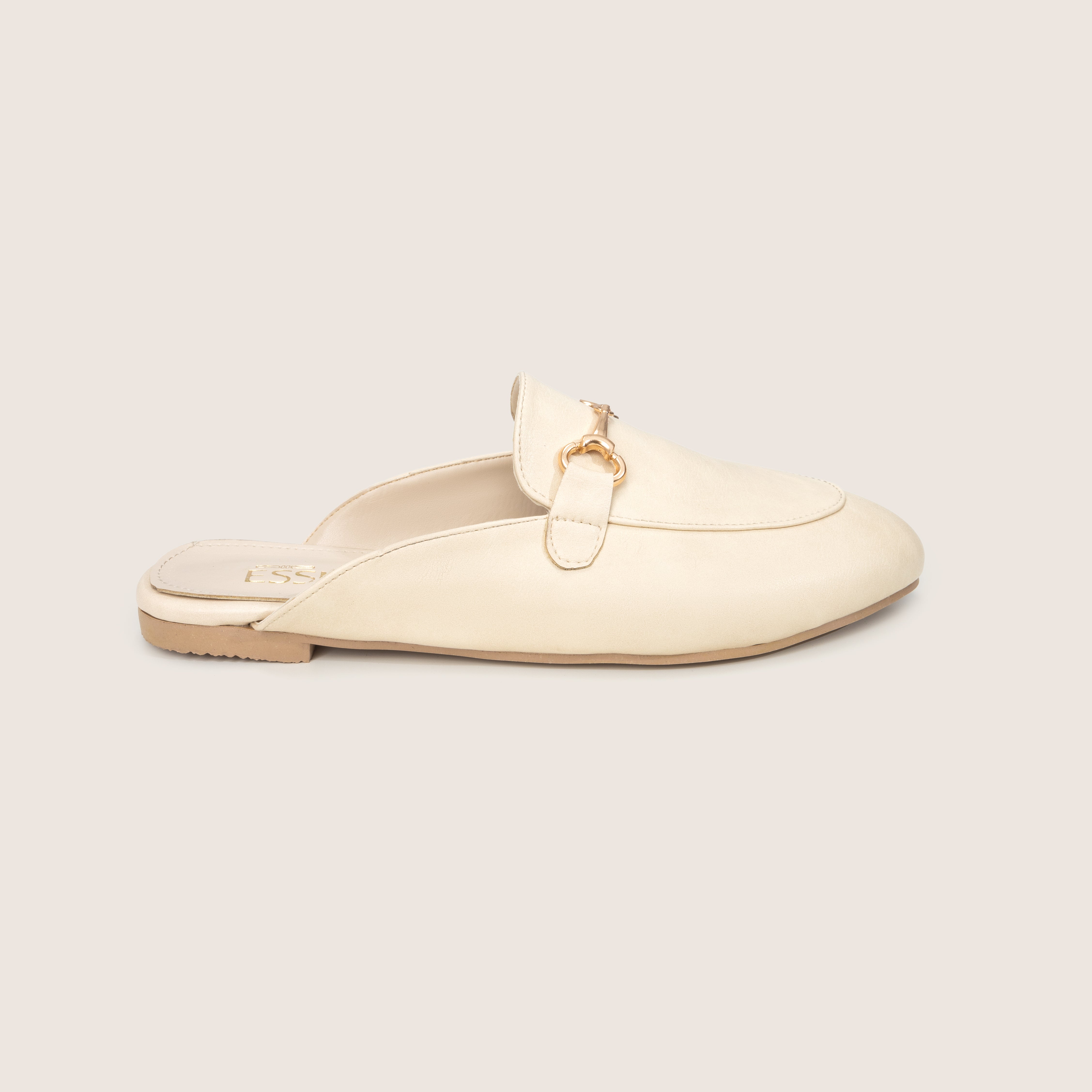 V Mules in Off White