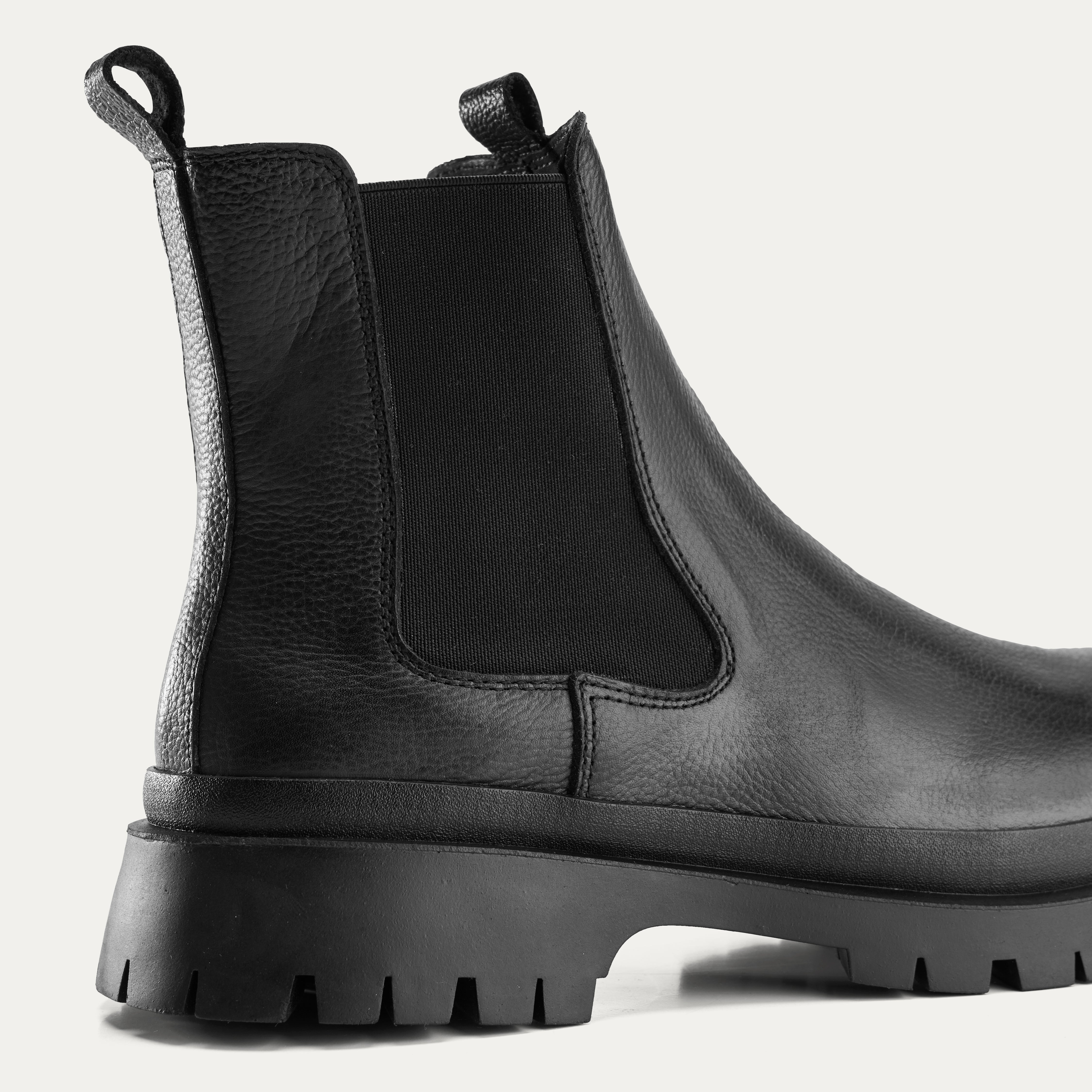 City Leather Boots in Black
