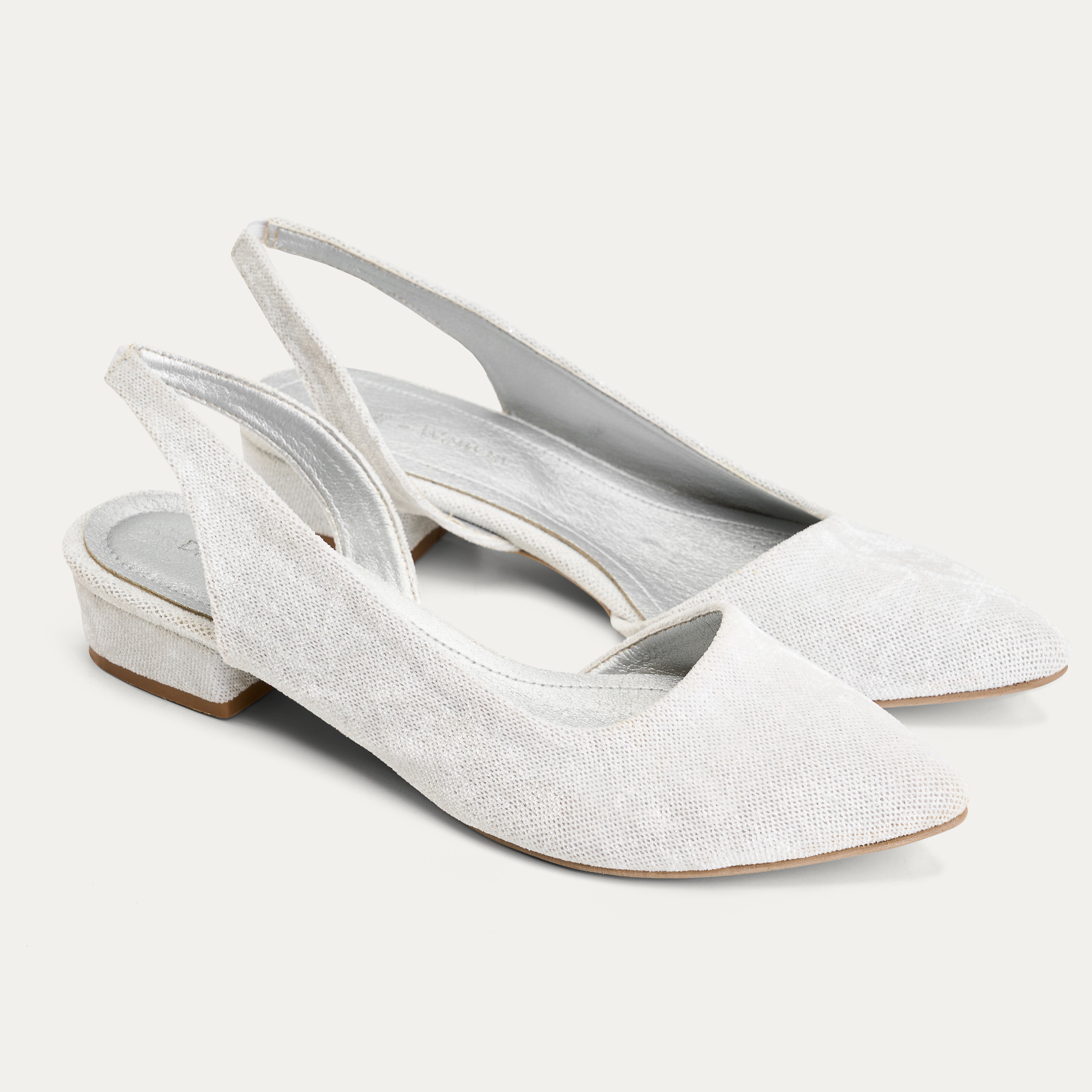 Shine Heels in White